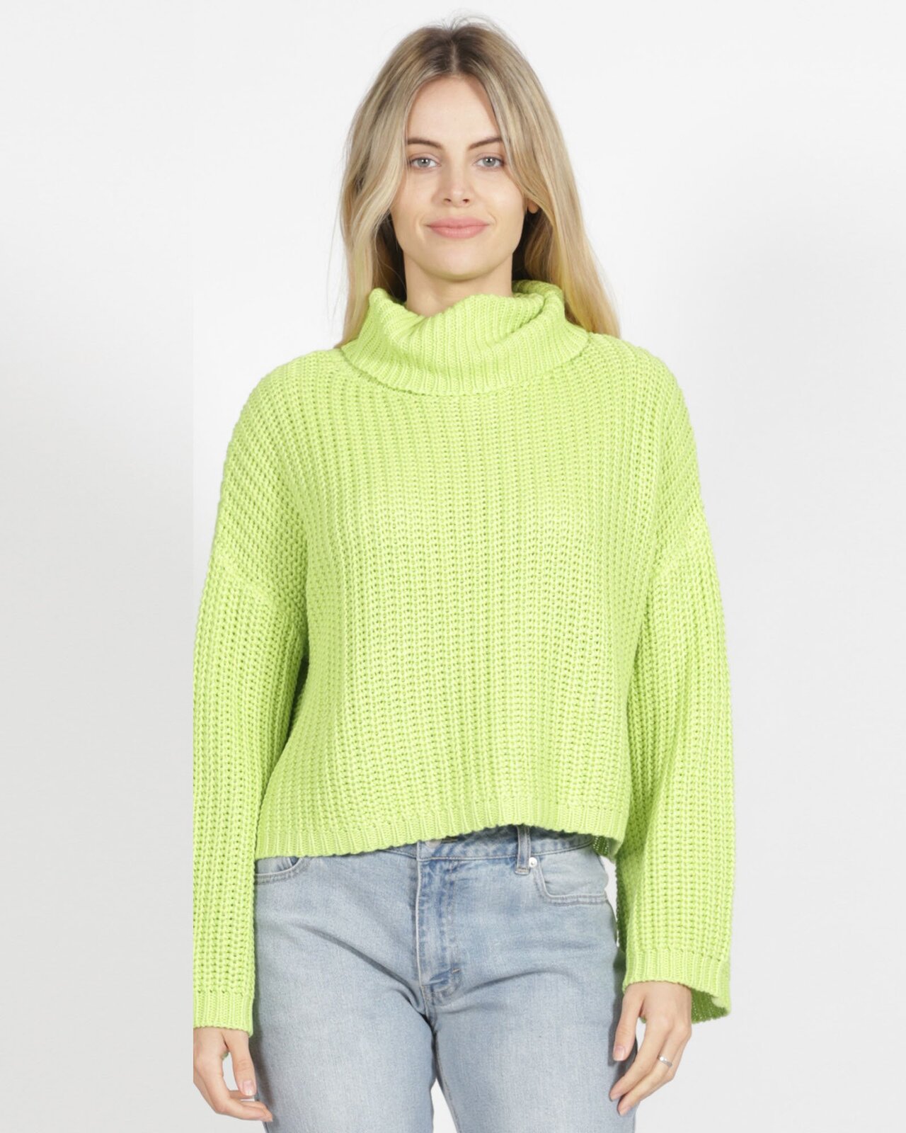 Sass-Jules Knit-Neon Apple