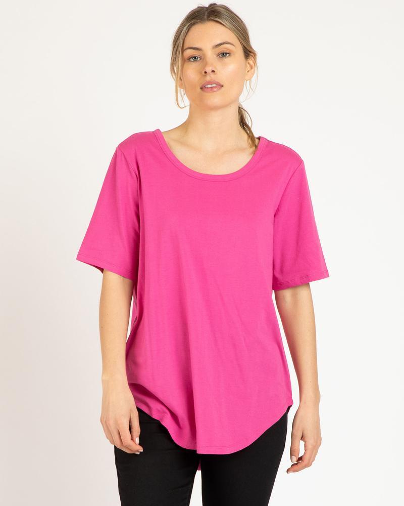 Betty Basics-Ariana Tee-Fuchsia