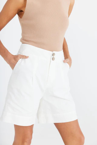 Brave =True Darcy Short - White