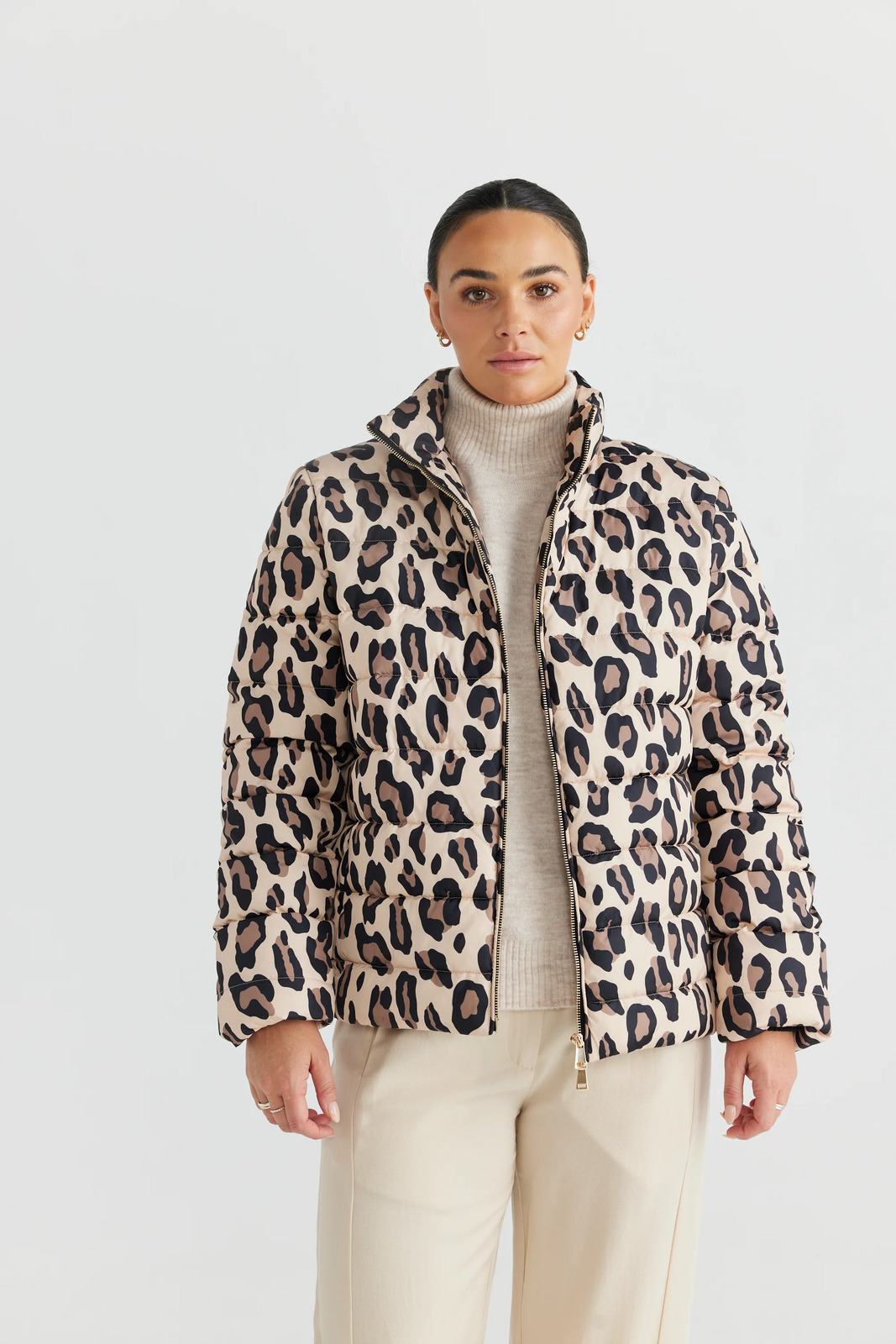 Brave+True Sillian Puffer Jacket - Animal