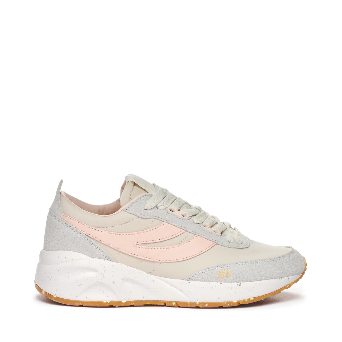 Superga 4089 Training 9TS Slim Vegan - Beige Gesso-Grey Light Pink