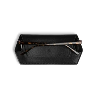Fox And Leo Glasses Case - Black