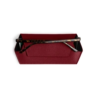 Fox And Leo Slimline Glasses Case - Burgundy