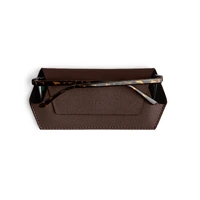 Fox And Leo Glasses Case - Chocolate