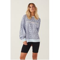 Cartel & Willow-Piper Sweater-Blue Leopard