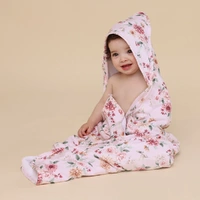 Snuggle Hunny Organic Hooded Towel - Birds & Blooms