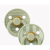 Bibs Studio Colour Pacifier Pack 2 Size 2 - Pin Sage Mix