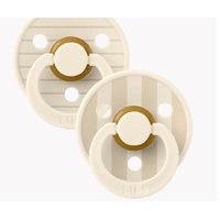 Bibs Studio Colour Pacifier Pack 2 Size 2 - Pin Ivory Vanilla Mix