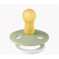 Bibs Round Glow in the Dark Pacifier Size 2 - Sage