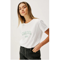 Cartel & Willow Marlo Tee - White/Rosemary