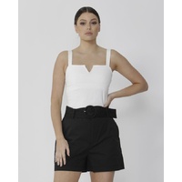 Sass-Monroe Top-White