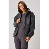 Cartel & Willow Remi Zip Up - Charcoal