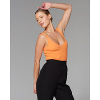 Fate+Becker Good Fortune Knit Singlet - Orange