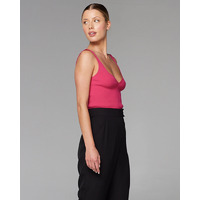 Fate+Becker Good Fortune Knit Singlet - Ruby Pink