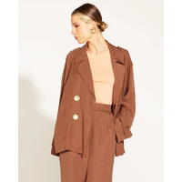 Fate+Becker One and Only Oversized Blazer - Mocha