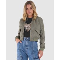 Sass-Zoe Bomber Jacket-Khaki