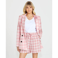 Sass Pippa Blazer - Pink Check
