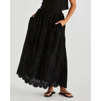 Sass Ani Full Skirt - Black