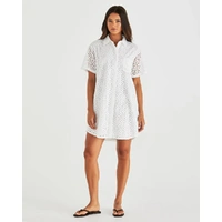 Sass Steva Shirt Dress - Ivory