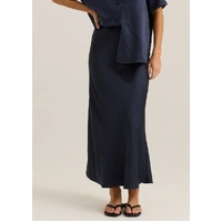 Sass Jasper Slip Skirt - Navy
