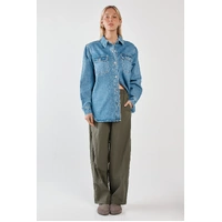 Sass Aveline Denim Shirt - Classic Blue