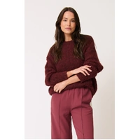 Cartel & Willow Lorenza Knit Sweater - Plum