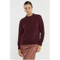 Sass Ivy Cotton Knit - Burgundy
