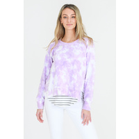 3rd Story-Ulverstone Tie Dye Sweater-Lilac