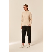 Tirelli-Step Cuff Knit-Cream