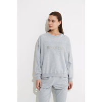 Tirelli-Reverse Panel Sweat Top-Grey