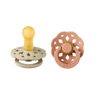 Bibs Boheme Pacifier Size 1 - Vanilla/Peach