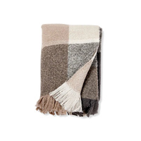 Madras Link Garner Check Throw Rug 160x200cm - Neutral