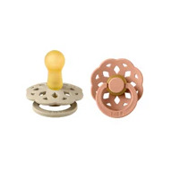 Bibs Boheme Pacifier Size 2 - Vanilla/Peach