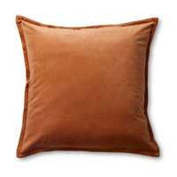 Madras Link Mira Velvet Cushion 50cm - Rust
