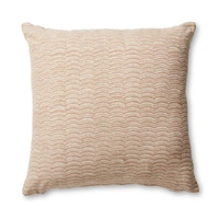 Madras Link Neera Scallop Block Print Cushion - Rust