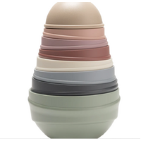 Bibs Wobbly Tower Stacking Toy - Pastel Rainbow