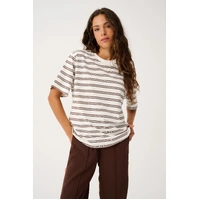 Cartel + Willow Jayde Tee - Truffle Stripe