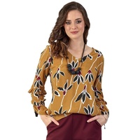 Vassalli V Neck Drawcord Sleeve Top - Garland