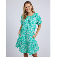 Foxwood Bloom Dress - Emerald Print