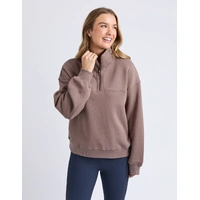 Foxwood College Zip Crew - Mocha