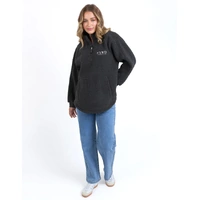Foxwood Weekend Boucle Crew - Dark Grey