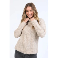 Foxwood Monnet Knit Crew - Mushroom
