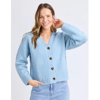 Foxwood Jensen Button Cardi - Celestial Blue