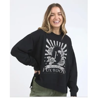 Foxwood Happiness Crew - Washed Black