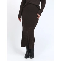 Foxwood Elka Knit Skirt - Coffee Bean