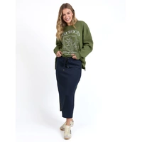 Foxwood Juno Skirt - Navy with Green