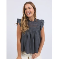 Foxwood Adelyn Top - Charcoal