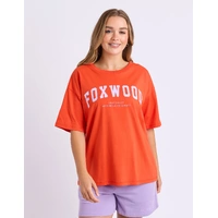 Foxwood Interval Tee = Grenadine/Lilac