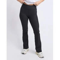 Foxwood Luxe Rib Pant - Black