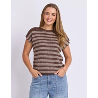Foxwood Cleo Knit Top - Chocolate